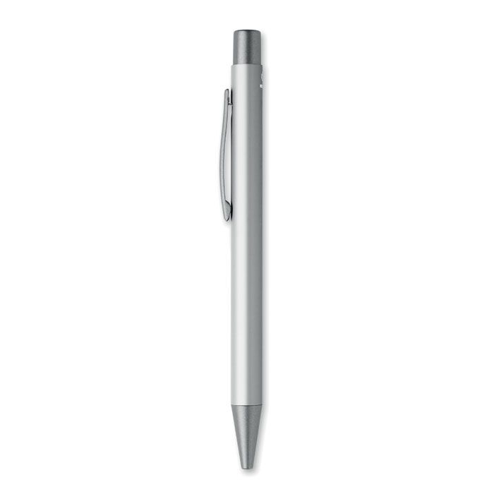 MO3222-14Nali Druckkugelschreiber recy. Alu_ silber