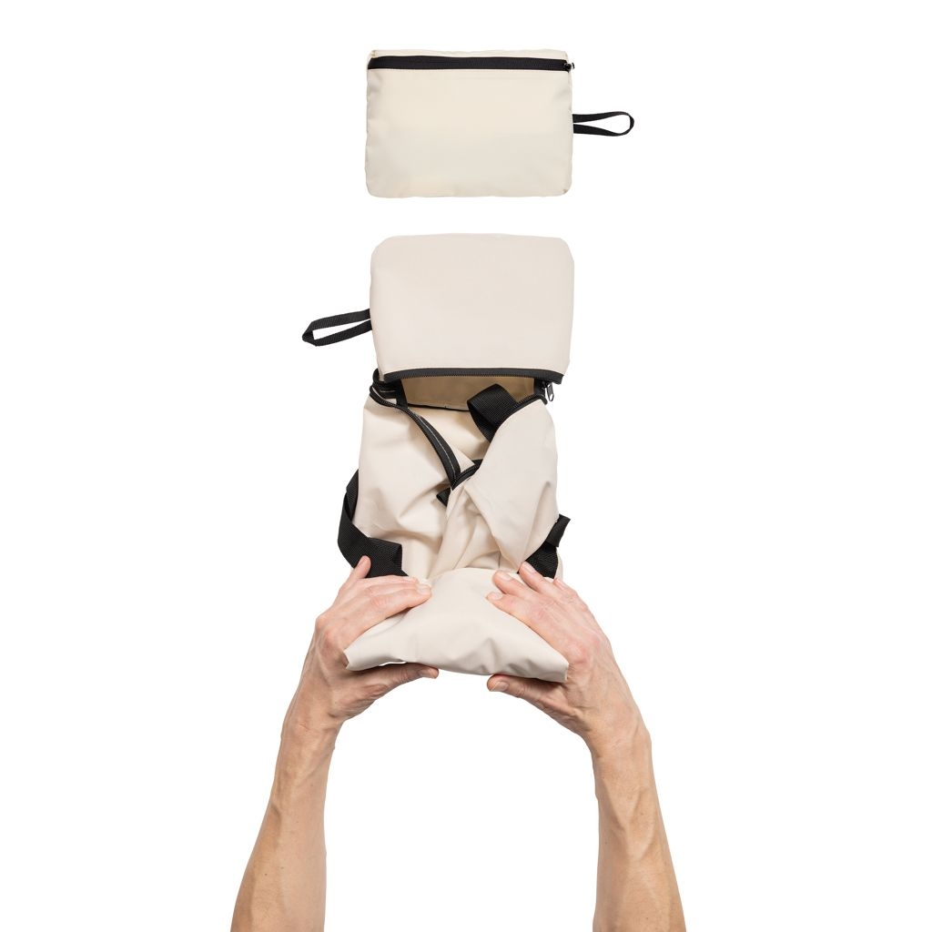 XDP763.18-13Dillon AWARE™ RPET faltbare Sporttasche_ off white