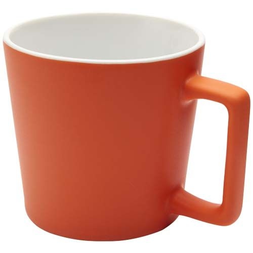 PF100900-3Cali 370 ml Keramiktasse mit matter Oberflaeche_ orange