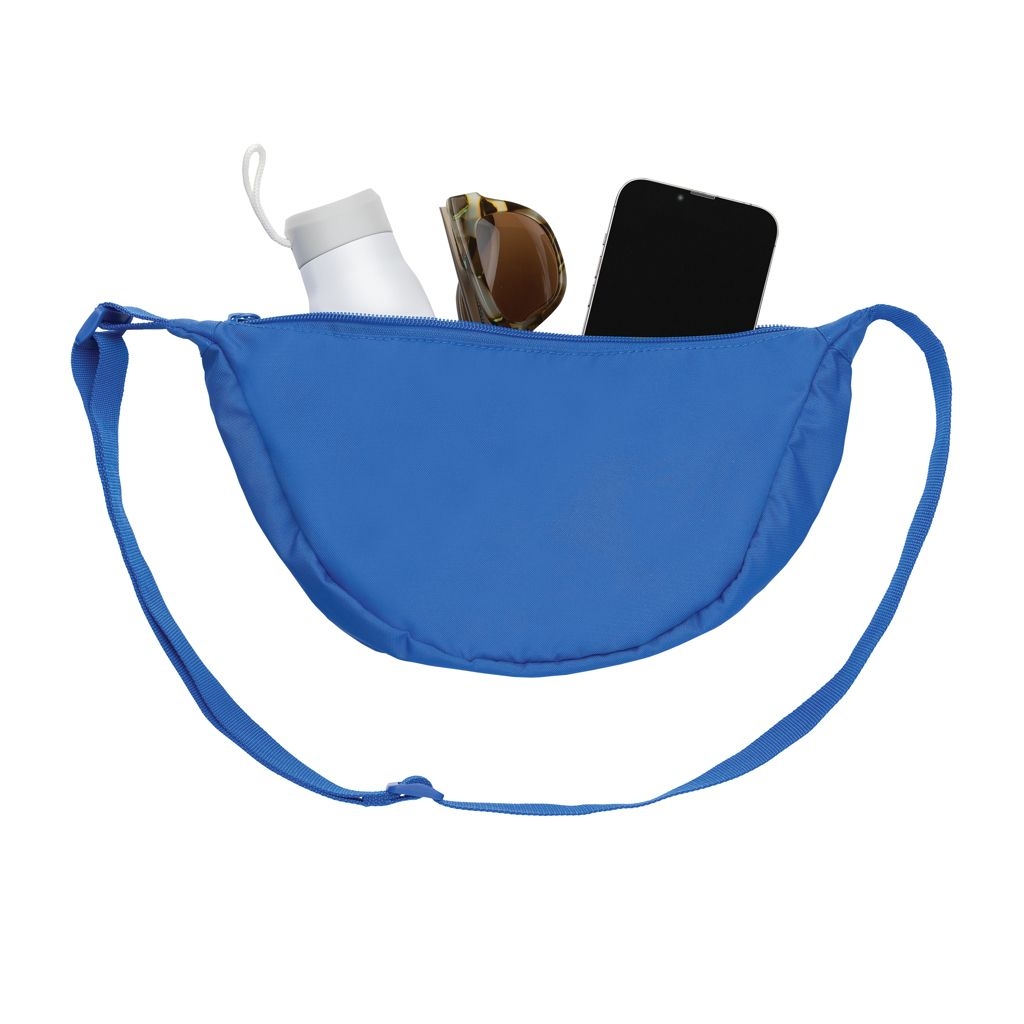 XDP763.20-05Crescent AWARE™ RPET Half-Moon Sling Tasche_ Koenigsblau