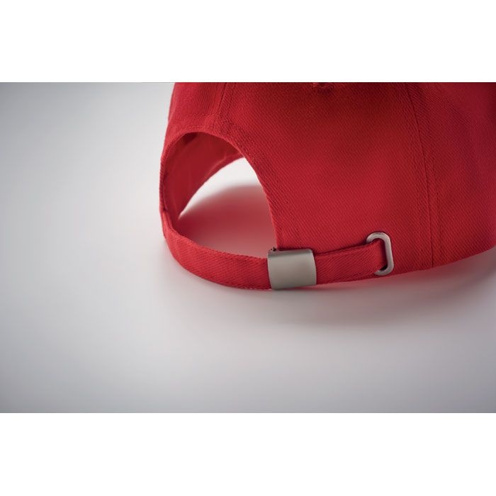 MO6875-05Long Beach Singa Baseball cap 5 panels 260g_m²_ rot