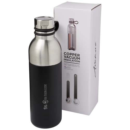 PF100588-1Koln 590 ml Kupfer-Vakuum Isolierflasche_ schwarz