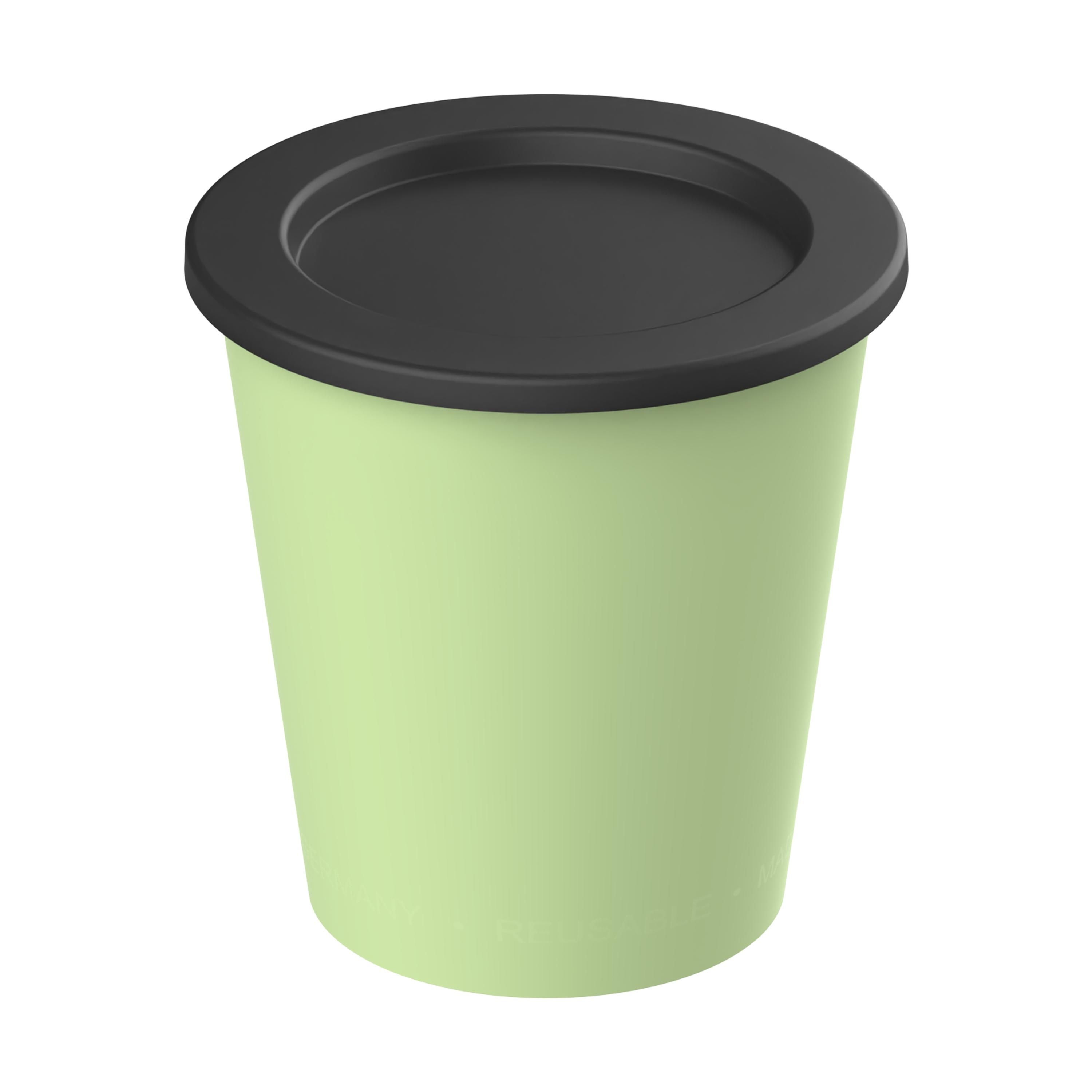 EL02098-3Dipbecher _ToGoPlus_ 200 ml_ geselliges gruen_ schwarz