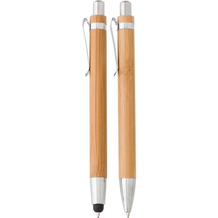 GI7974-11Kugelschreiber-Set aus Bambus Darlene_ brown