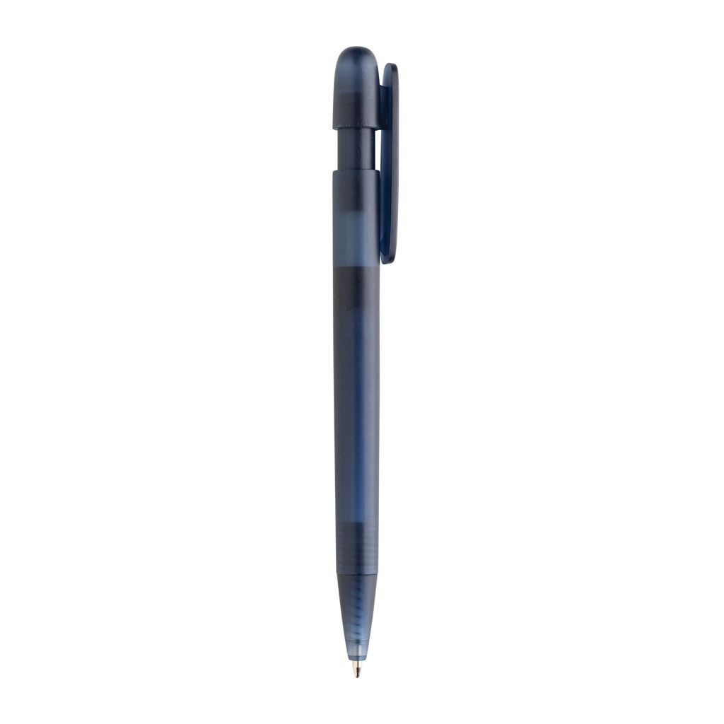 XDP611.26-25Devin transparenter Stift aus GRS zertifiziertem rABS_ navy blau