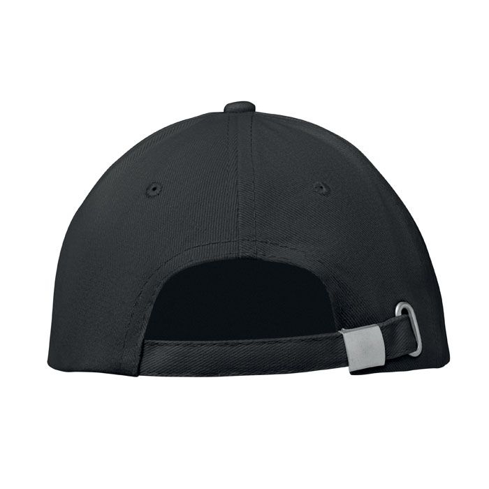 MO1464-03Buffalo Baseball cap 6 panels 260g_m²_ schwarz