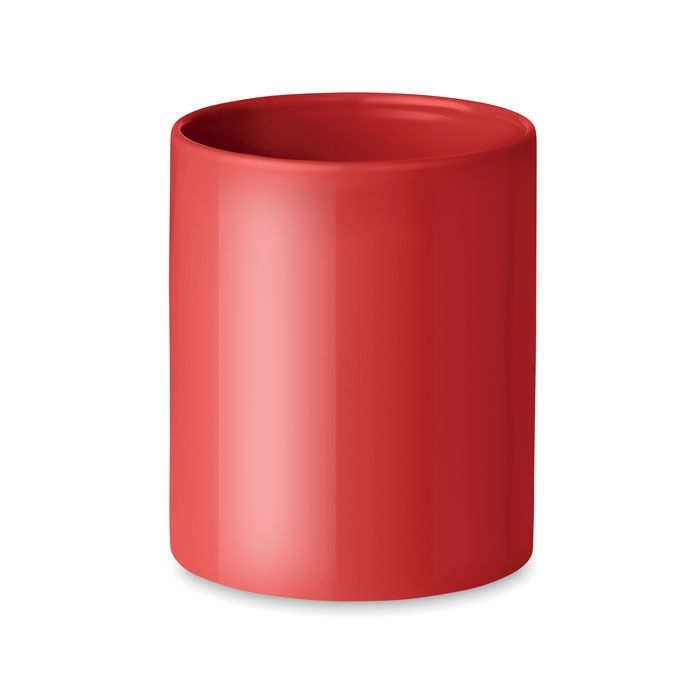 MO6208-05Dublin Tone Keramik Kaffeebecher 300ml_ rot
