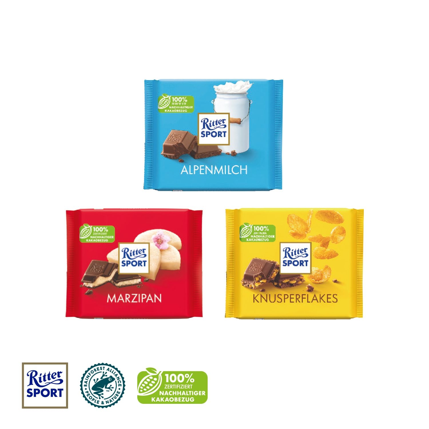 CD94617-01Schokotafel Ritter SPORT _Osterhase_ Ritter Sport 100g_ Alpenmilch