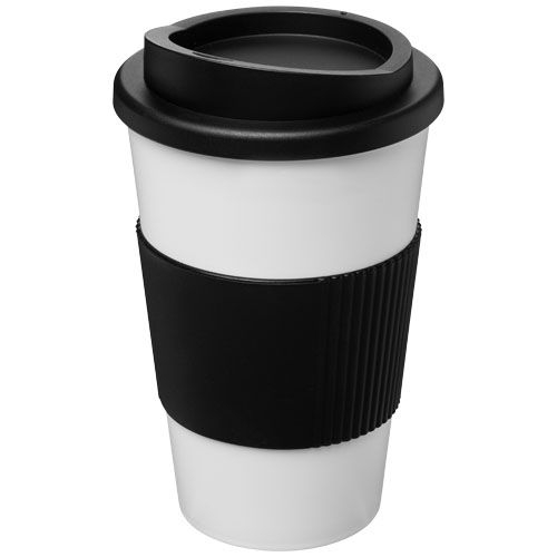 PF210002-8Americano® 350 ml Isolierbecher mit Schutzring_ weiss_schwarz