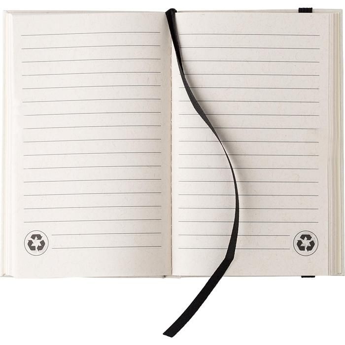 GI1042030-40Notizbuch aus recyceltem Milchkarton A6 Bohdi_ schwarz_weiss