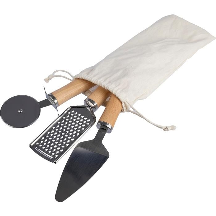 GI1206871-11Kuechenwerkzeugset aus Metall und Holz Sylvan_ brown