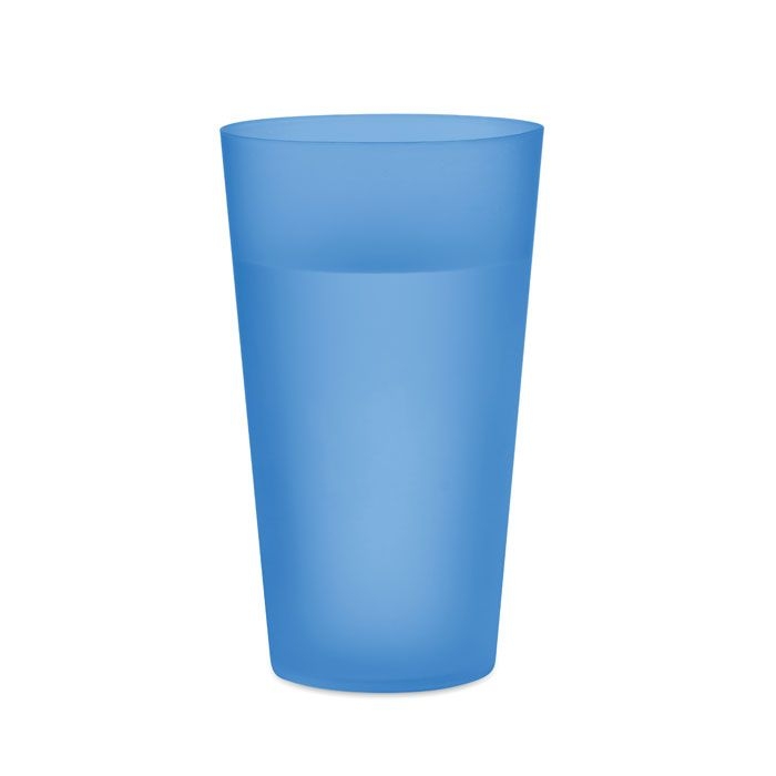 MO9907-23Festa Large Wiederverwendbarer Becher 500ml_ transparent blau