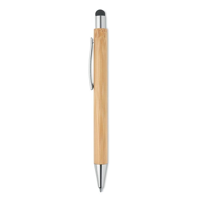 MO9945-40Bayba Druckkugelschreiber mit Stylus_ holz