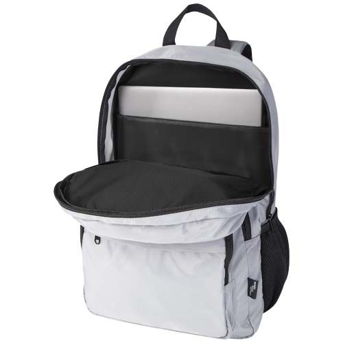 PF130086-5Trend Plus 15_ Laptop-Rucksack aus recyceltem GRS-Material 20 L_ grau
