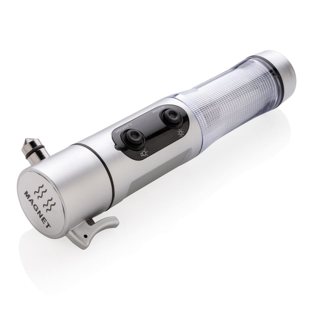 XDP239.21-2Notfalllicht mit Nothammer_ silber