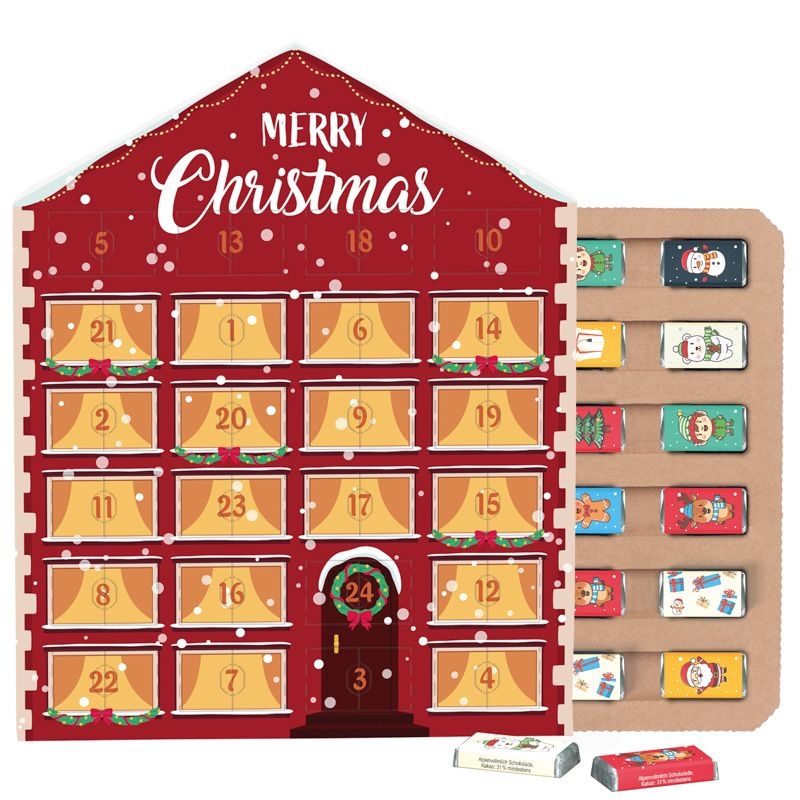 JG20098Taefelchen Adventskalender Haus ECO