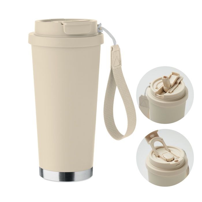 MO2662-13Topaz Large Doppelwandiger Trinkbecher 500m_ beige