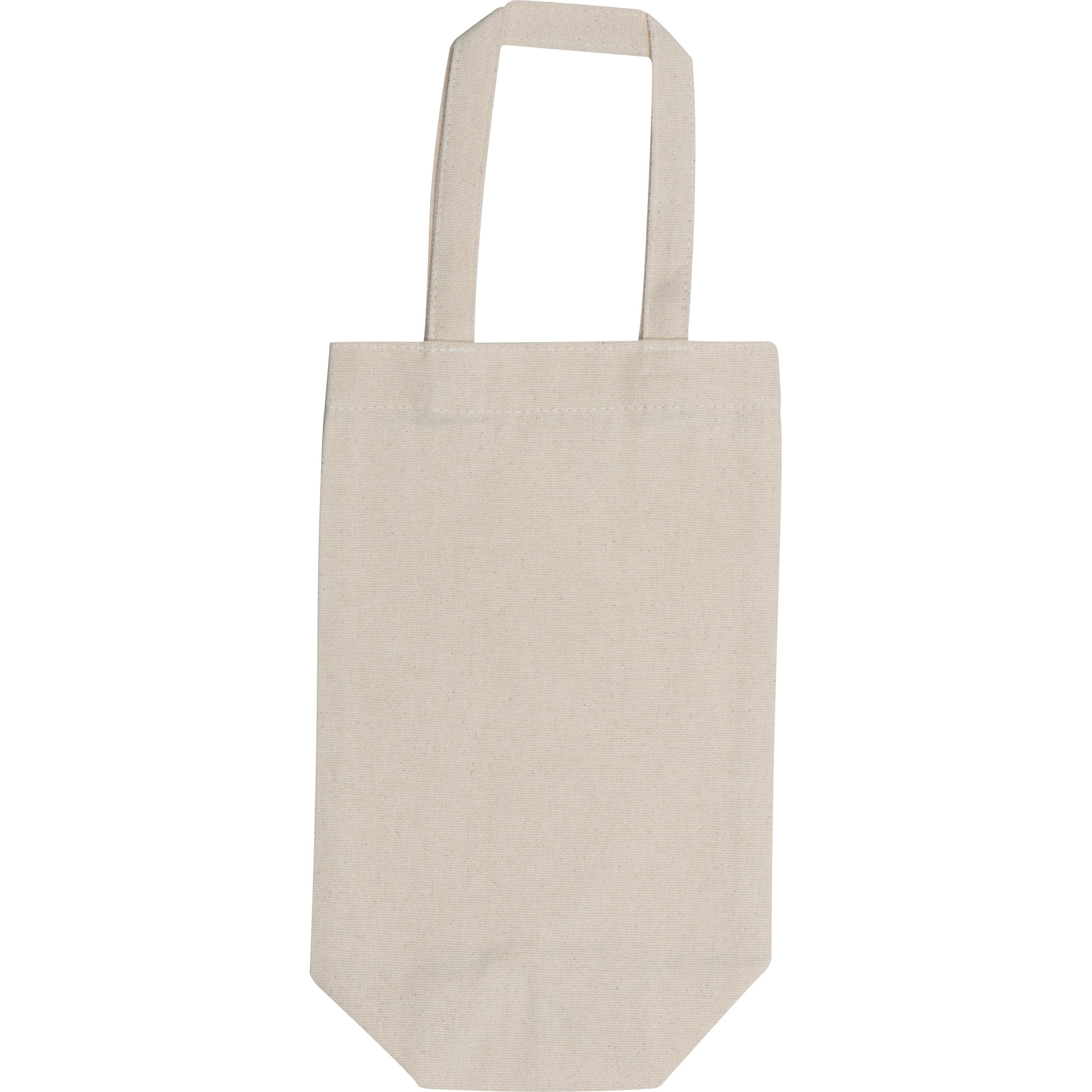 MA62680-13Geschenktasche aus Baumwolle fuer Flaschen ROBIN_ beige