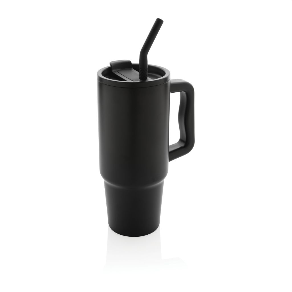 XDP437.30-01Embrace Deluxe Becher aus RCS recyceltem Edelstahl 900ml_ schwarz