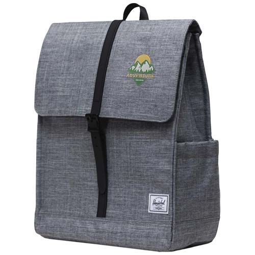 PF120753-1Herschel City Rucksack aus recyceltem Material 16 L_ heather grau