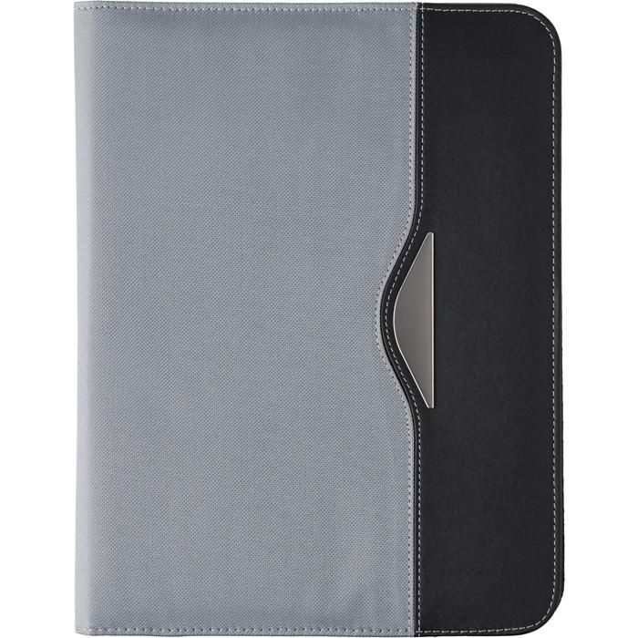 GI8668-03Dokumentenmappe aus Polyester_Kunstleder Ivo_ grau