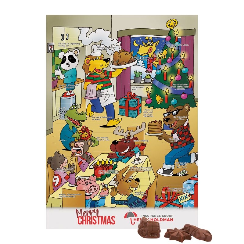 JG20167-1Classic Wand Adventskalender Graspapier_ Schokotaefelchen_ Schokotaefelchen_ Motiv-Vorlage
