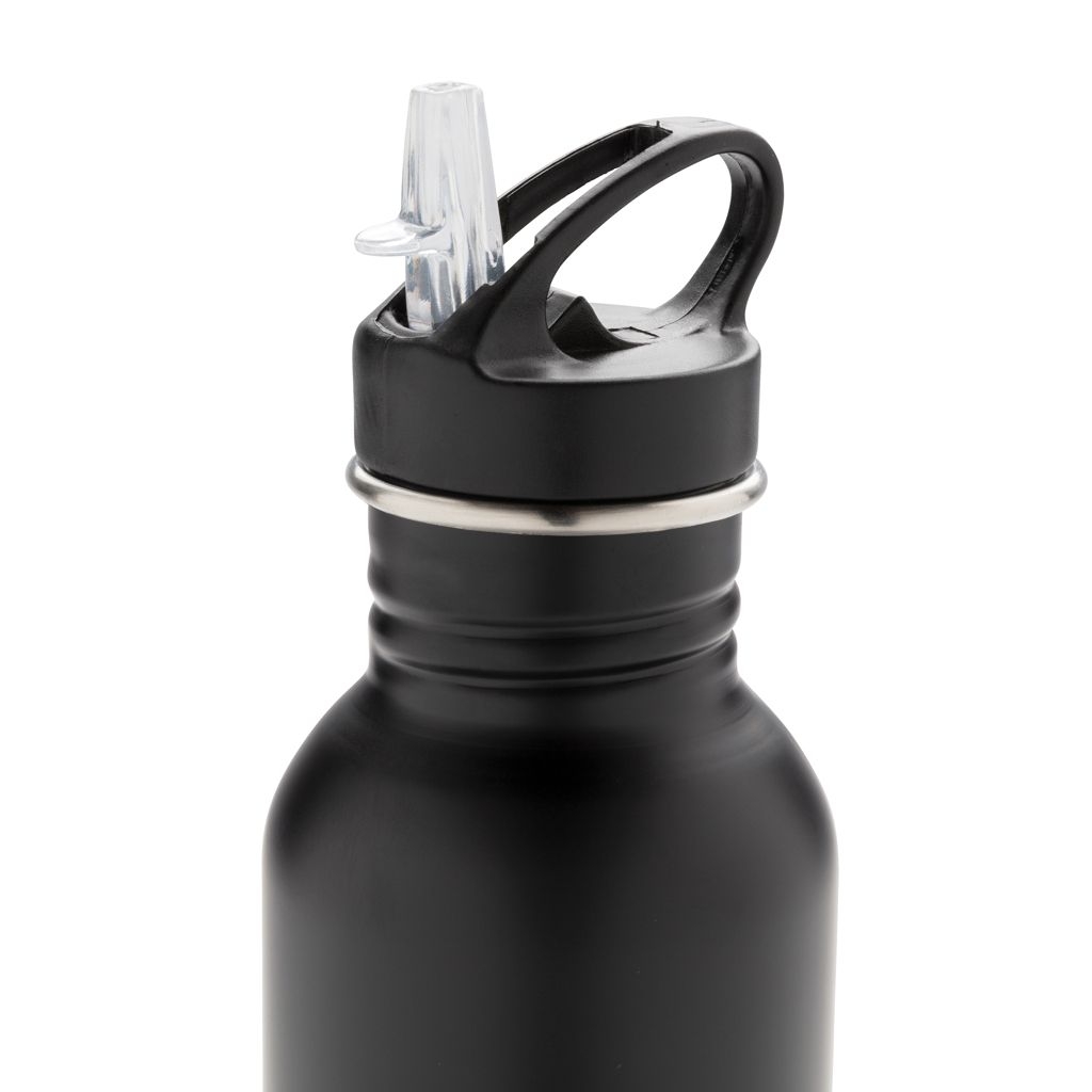 XDP436.42-1Deluxe Sportflasche aus Edelstahl_ schwarz