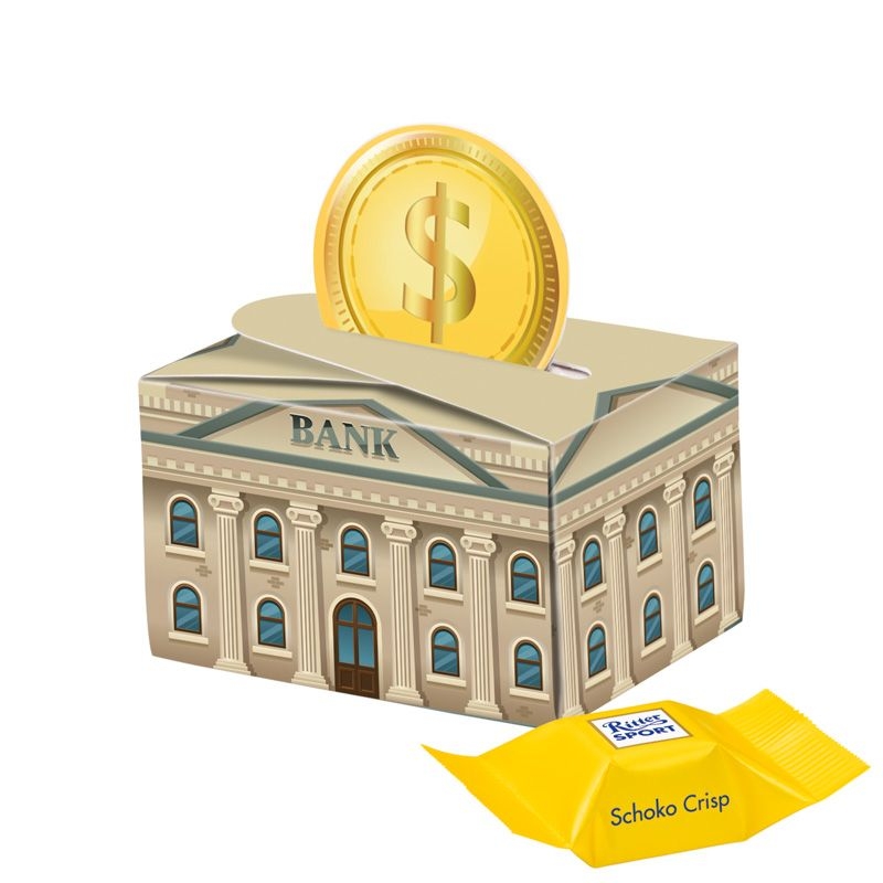 JG10233-4Geschenkbox Mini rund Ritter SPORT_ Ritter Sport Schokowuerfel_ Schoko Crisp