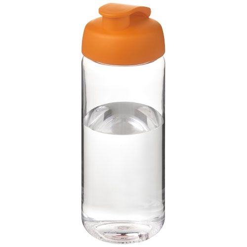 PF210445-11H2O Active® Octave Tritan™ 600-ml-Sportflasche mit Klappdeckel_ transparent klar_orange