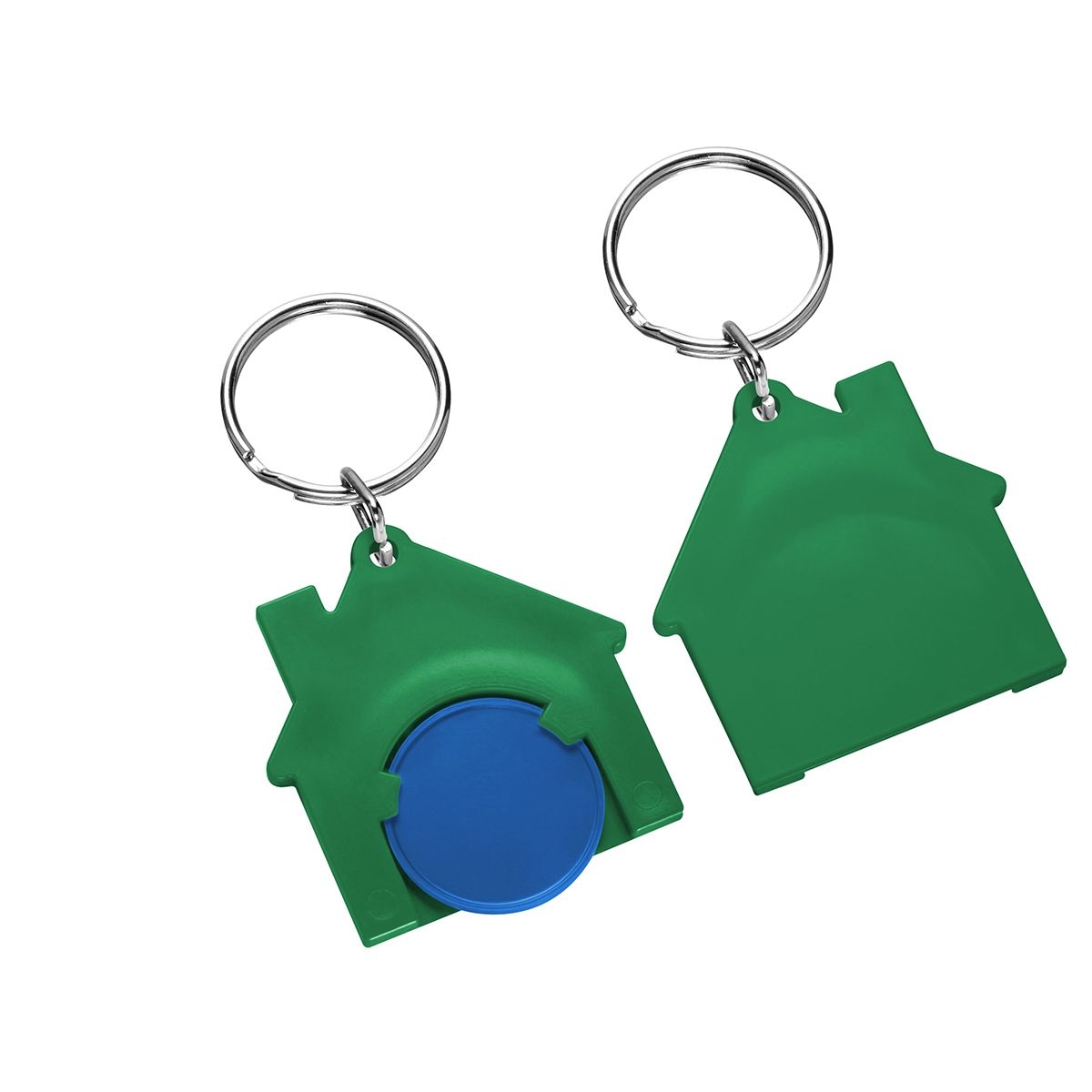 HE7516R-3-2Chiphalter mit 1€-Chip _Haus_ blau_ gruen