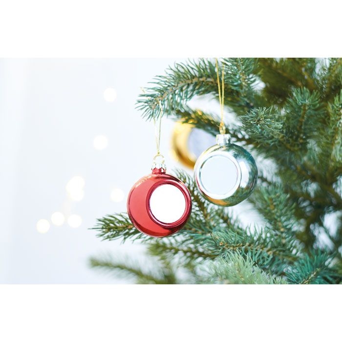 CX1466-05Happy Ball Weihnachtskugel Sublimation_ rot
