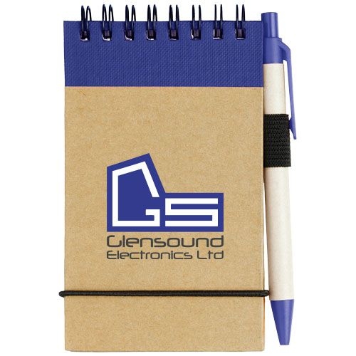 PF106269-3Zuse A7 Recycling Notizblock mit Stift_ natur_navy