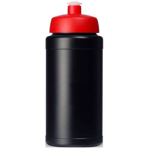 PF210688-15Baseline® Plus 500 ml Flasche mit Sportdeckel_ schwarz_rot