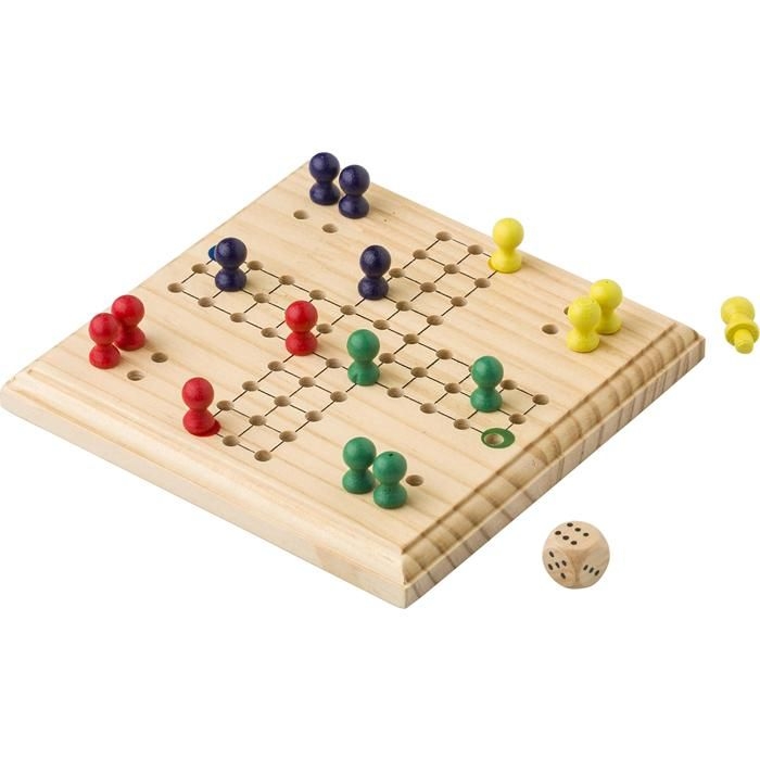 GI736608-11Ludo-Spiel aus Holz Yasir_ brown