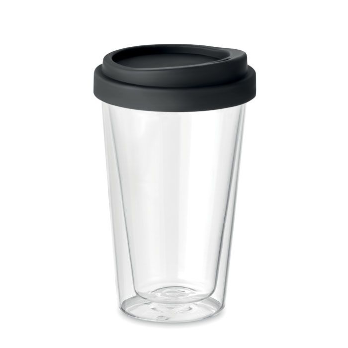 MO9927-03Bielo Tumbler Borosilikat Trinkglas 350ml_ schwarz