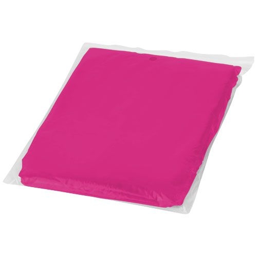 PF100429-7Ziva Einweg Regenponcho mit Huelle_ rosa