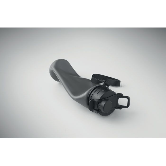 MO2944-15Lett Faltbare Sportflasche Silikon_ steingrau