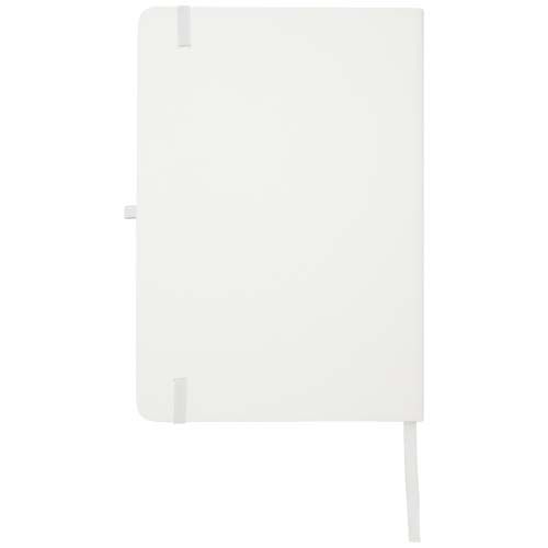 PF106013-1Teak A5 Hardcover Notizbuch_ liniert_ aus recyceltem Material_ weiss