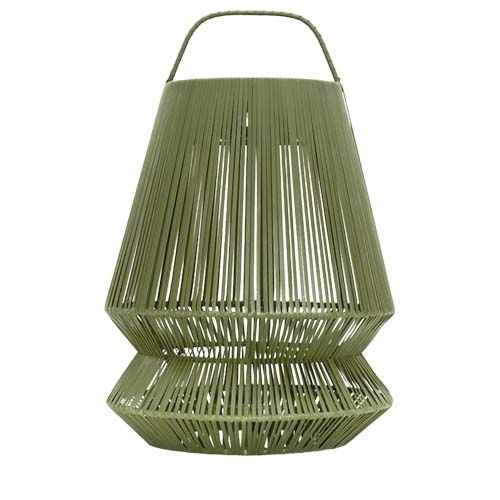 PF124491-2Originalhome Lampion tragbare Laterne aus recyceltem Material_ gruen