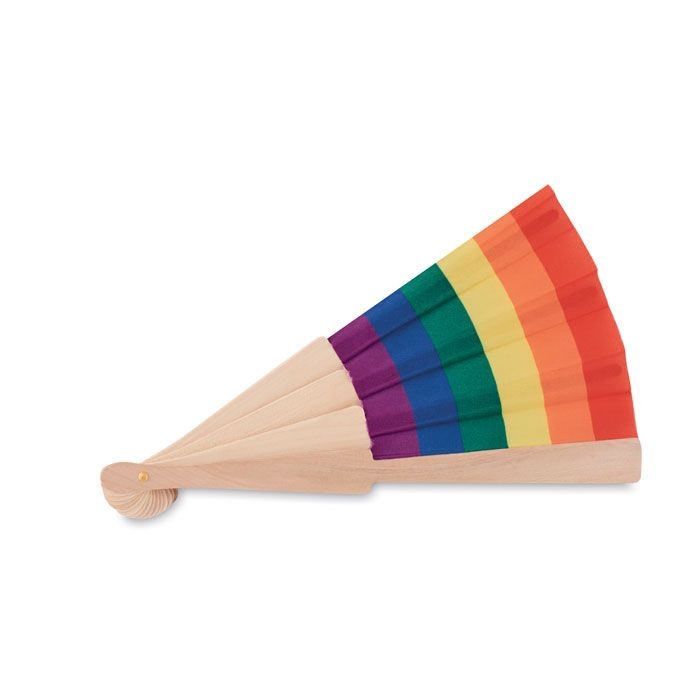 MO6446-99Bowfan Faecher regenbogenfarbig_ multicolour