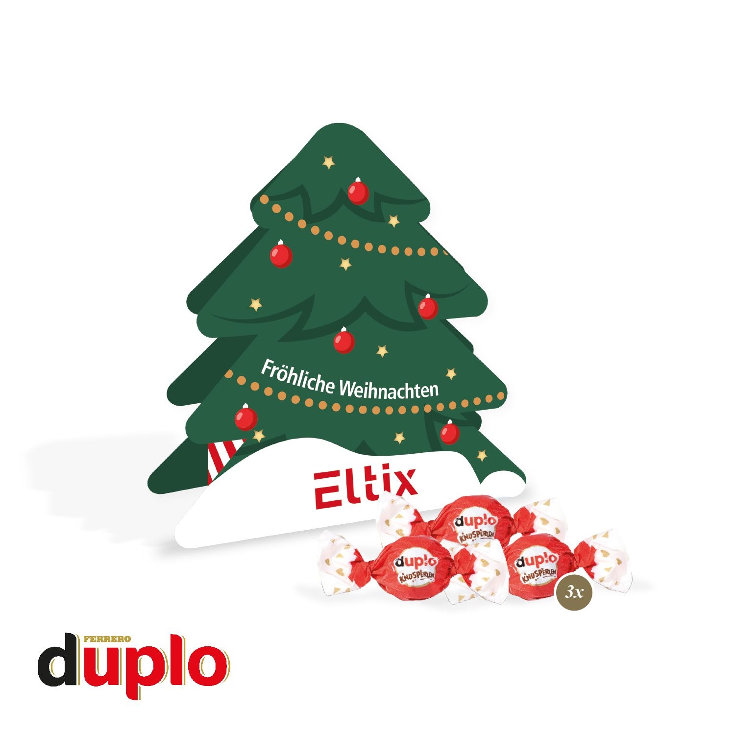 CD95569-01Praesent Tannenbaum mit duplo Knusperlen_ Duplo Knusperlen