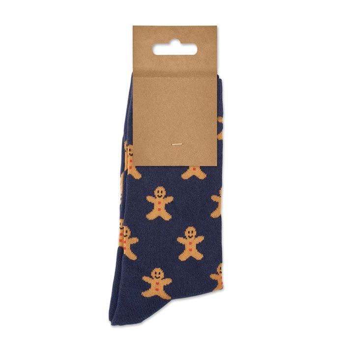 CX1574-04Soc Medium Weihnachtssocken M_ blau