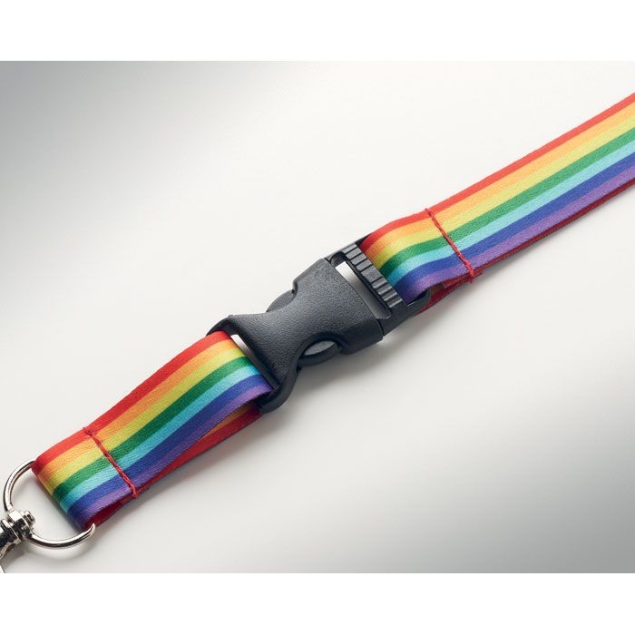 MO6423-99Bowyard Regenbogen Lanyard RPET_ multicolour