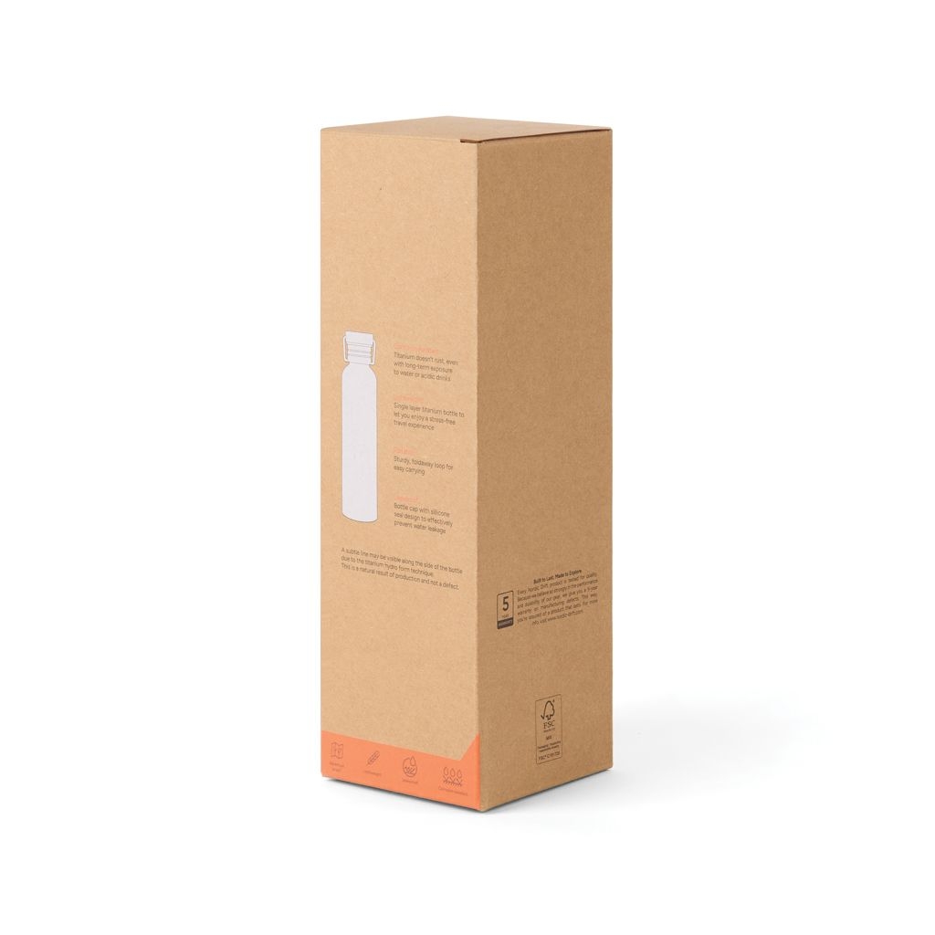 XDND340.00-02Nordic Drift Trail Ultraleichte Titan-Wasserflasche 600ml_ silber