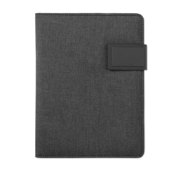 MO9231-03Powernoty DIN A5 Portfolio _ Powerbank_ schwarz