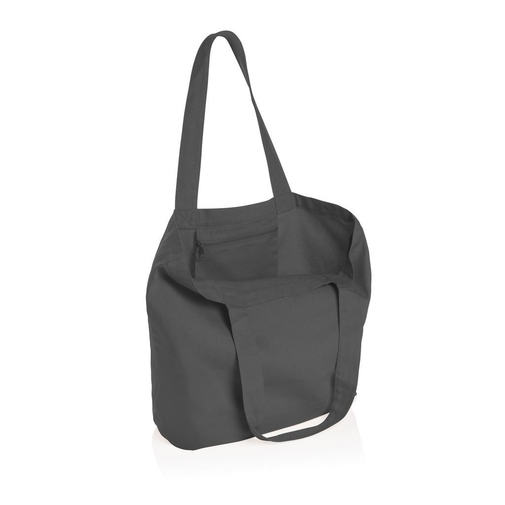 XDP762.96-8Impact Aware™ 240g_m² rcCanvas Shopper _ Tasche_ ungefaerbt_ anthrazit