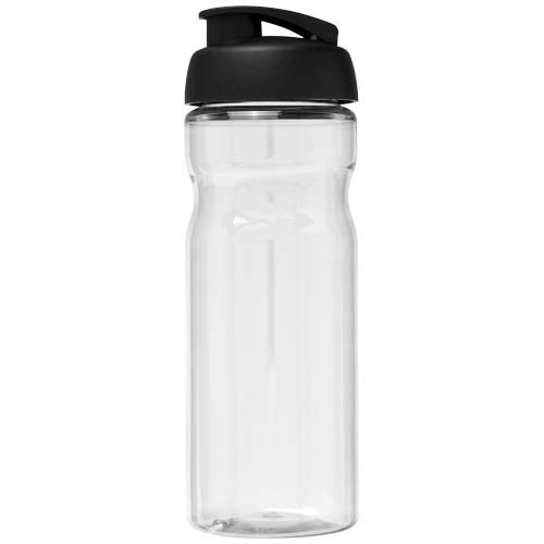 PF210097-25H2O Active® Eco Base 650 ml Sportflasche mit Klappdeckel_ transparent_schwarz