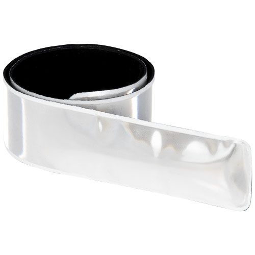 PF122051-1RFX™ Johan 38 cm reflektierendes PVC Sicherheits-Schnapparmband_ weiss
