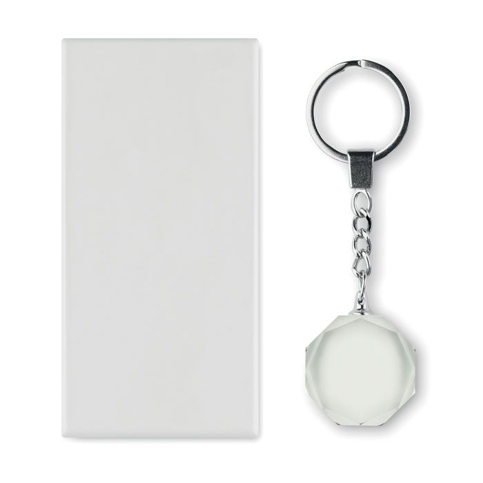 MO2657-22Roundward Schluesselanhaenger Glas rund_ transparent