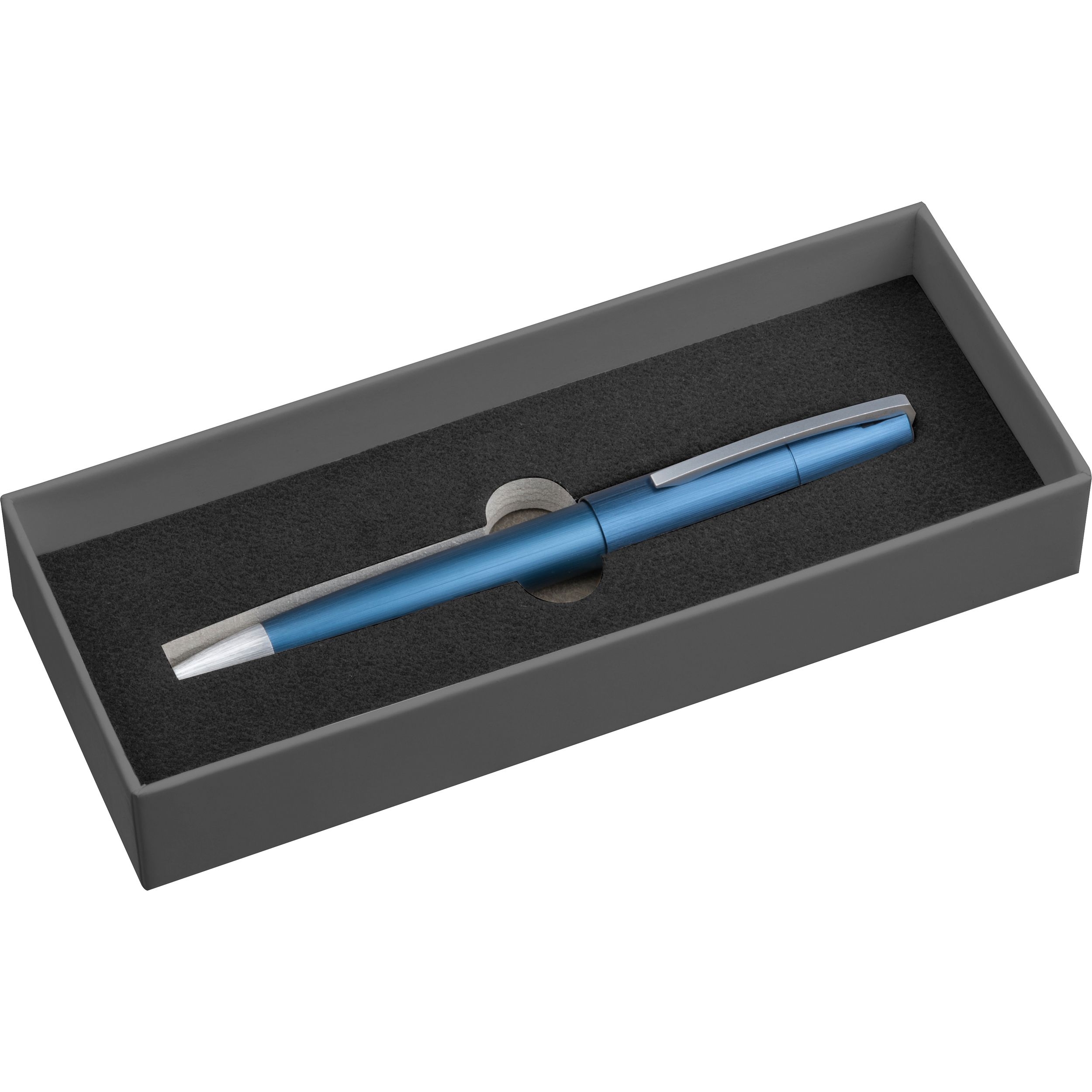 MAF263-04Ferraghini Drehkugelschreiber aus Metall  PATRIZIO_ blau